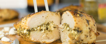 Feta and Pesto Stuffed Chicken