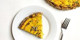 Butternut, Carrot & Leek Quiche with Quinoa Crust 