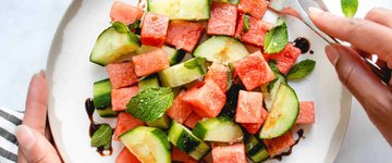 Watermelon Cucumber Salad