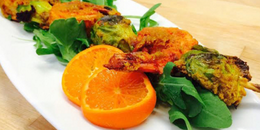 Brussels Sprouts & Shrimp Skewers