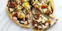 Low Fodmap Bruschetta Pizza with Chicken