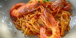 Romesco Sauce with Pasta and Shrimp