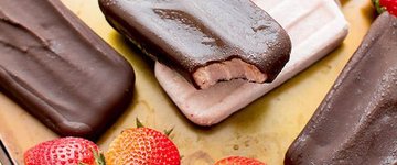 Chocolate Strawberry Ice Cream Bars