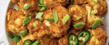 Spicy Roasted Cauliflower Bites