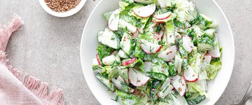 Chives Radish and Cucumber Salad Recipe