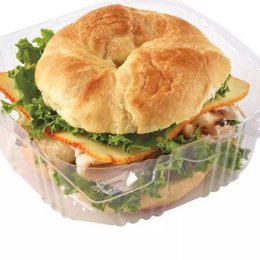 Meal Simple Oven Roasted Turkey & Muenster Cheese Croissant Sandwich