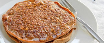 Easy Sweet Potato Protein Pancakes
