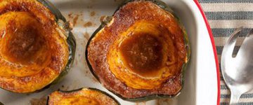 Glazed Acorn Squash with Cinnamon
