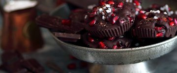 Festive Chocolate Pomegranate Cups