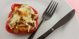 Turkey and Cheese Stuffed Peppers