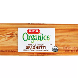 HEB Organics Whole Wheat Spaghetti