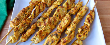 Outdoor Summer Chicken skewers