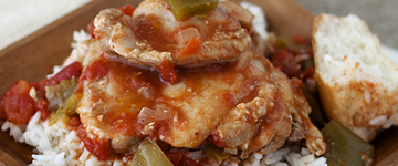 Pressure Cooker Chicken Cacciatore