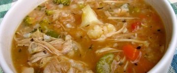 Slim & Delicious Chicken Vegetable Rice Soup