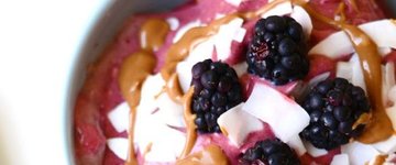 Raspberry & Cherry Coconut Smoothie Bowl
