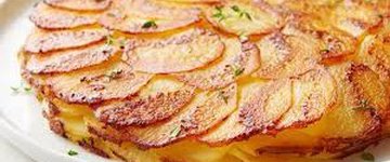 Potatos Anna with Spinach