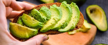 Toast With Refried Beans and Avocado
