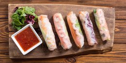 Fresh Shiitake Spring Rolls