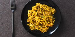 Kimchi Tofu Scramble