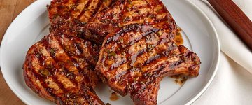 Grilled BBQ Pork Chops