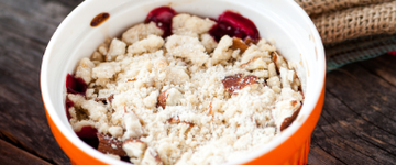 Strawberry Rhubarb with Banana Cashew Cream