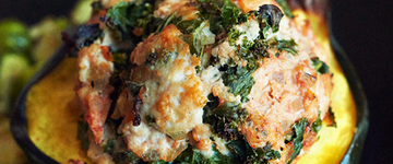 Turkey & Brussels-Stuffed Acorn Squash IF/Adrenal