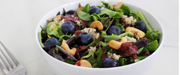 Blueberry Cashew Quinoa Salad