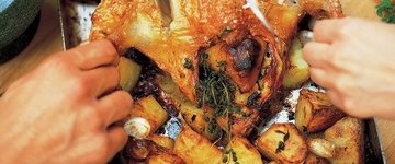 Roast chicken with lemon and rosemary