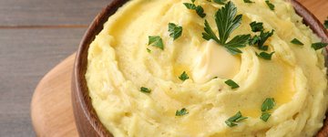 Double Boiled Mashed Potatoes