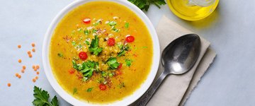Easy Lentil Bok Choy Soup