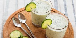 Pineapple Smoothie with Mint, Ginger & Cucumber