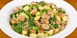 Skillet Gnocci with Sausage and Broccoli Rabe