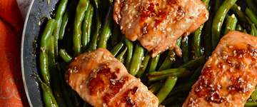Sesame Glazed Salmon & Green Beans