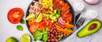 Brown Rice Fiesta Bowl with Chicken