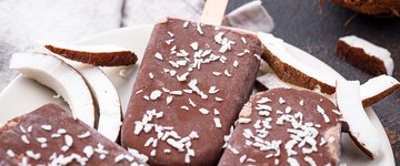 Chocolate Coconut Protein Popsicles