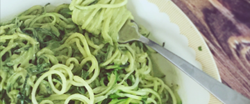 Zucchetti with Creamy Avocado Pesto - AIP