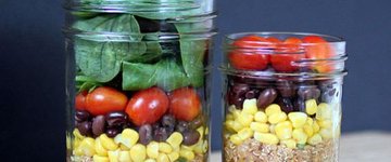 Fiesta Quinoa Salad in a Jar  
