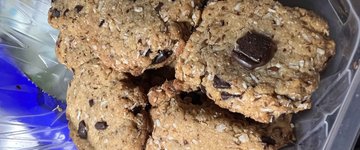 Chocolate chip peanut butter coconut cookies