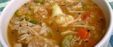 Slim & Delicious Chicken Vegetable Rice Soup