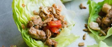 Healthy Lentil Turkey Lettuce Wraps