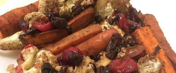 Spiced Cranberry Cauliflower & Carrots