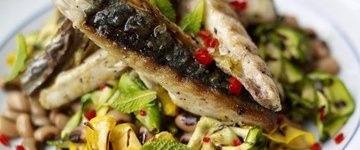 Griddled Mackerel with Zucchini and Bea.. ( DM)