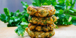 Lentil & Eggplant Patties with Olives and Herbs