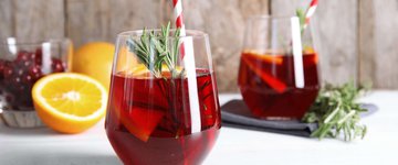 Spiced Cranberry Orange Spritzers