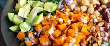 Kale Power Salad with Lemon Tahini Dressing