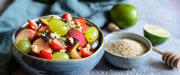 Honey Lime Quinoa Fruit Salad