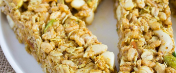 No-Bake Savory Curry Granola Bar