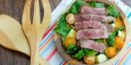 Paleo Balsamic Ginger Steak Salad