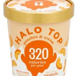 Halo Top Peaches and Cream Ice Cream