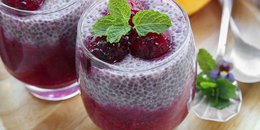 Chia Pudding with Berry Sauce